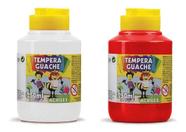 Kit 2 TEMPERA GUACHE - 250ml - BRANCO e VERMELHO - 02020519 / 02020507 Kit 2 TEMPERA GUACHE - 250ml - BRANCO e VERMELHO - 02020519 / 02020507