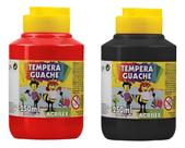 Kit 2 TEMPERA GUACHE - 250ml - VERMELHO e PRETO - 02025507/ 02025520 Kit 2 TEMPERA GUACHE - 250ml - VERMELHO e PRETO - 02025507/ 02025520