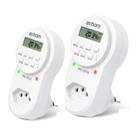 Kit 2 Temporizador Timer Digital Lcd Programável Bivolt