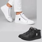 KIT 2 Tênis Cano Alto Botinha Casual Masculino Slip On Calçe Facil Polo CWB Street 05