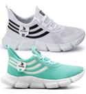 Kit 2 Tenis Feminino Esportivo E Casual Macio Confortável Caminhada Dia a Dia