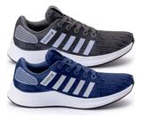 Kit 2 Tenis Feminino Masculino Para Academia Caminhada Leve Macio