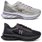 Kit 2 Tênis Feminino Running Sport Fitness Academia Lançamento Confortável Durável Estiloso