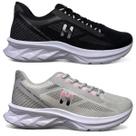 Kit 2 Tênis Feminino Running Sport Fitness Academia Lançamento Confortável Durável Estiloso