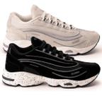 Kit 2 Tenis Feminino Street Confortavel Chunky Dia A Dia