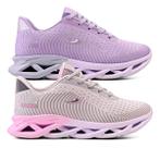 Kit 2 Tenis Feminino Treino Confortavel Macio Leve Academia Caminhada Esportes Corrida Dia a Dia