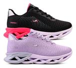 Kit 2 Tenis Feminino Treino Confortavel Macio Leve Academia Caminhada Esportes Corrida Dia a Dia
