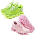 Kit 2 Tênis Infantil Menina Confortavel Verde e Rosa