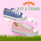 KIT 2 TÊNIS INFANTIL PROMOÇÃO - Conforto e Estilo para Crianças KIT 2 TÊNIS INFANTIL PROMOÇÃO - Conforto e Estilo para Crianças