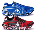 Kit 2 Tênis Masculino Casual Esportivo Confortável Leve Caminhada Corrida Academia Dia a Dia