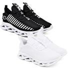 Kit 2 Tênis Masculino Esportivo Confortavel Maverik Preto/Branco e Branco Kit 2 Tênis Masculino Esportivo Confortavel Maverik Preto/Branco e Branco