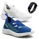 Kit 2 Tenis Masculino Treino Academia Corrida Caminhada Fitness + Relogio