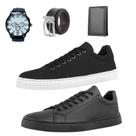 Kit 2 Tênis Preto e BrancoPreto + Carteira + Relógio + Cinto Kit 2 Tênis Preto e BrancoPreto + Carteira + Relógio + Cinto