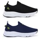 Kit 2 Tênis Slip On Meia Masculino Macio Leve Caminhada