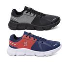 Kit 2 Tênis Veloster Masculino Academia Treino Caminhada e Corrida Dia a Dia Kit 2 Tênis Veloster Masculino Academia Treino Caminhada e Corrida Dia a Dia