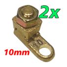Kit 2 Terminal de Pressão Sapata Botinha para Cabo 10mm Reforçado Kit 2 Terminal de Pressão Sapata Botinha para Cabo 10mm Reforçado