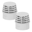 Kit 2 Terminal De Ventilação P/ Esgoto PVC 2'' 50mm Tigre