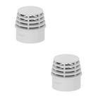 Kit 2 Terminal Ventilacao 2 Pol 50mm Tigre Anti Mal Cheiro