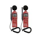 Kit 2 Termo Higrômetro Digital Sonômetro Luxímetro Temperatura Umidade Hold Thdl-400 Portátil Instrutherm Com Estojo