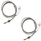 Kit 2 termopar pt100 3 fio pont 6mm 2000mm adapt baione wje