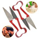 Kit 2 Tesoura Para Crina Cavalo Tosquia e Tosa de Ovelha Multiuso Poda de Jardim 28cm Aço Carbono Equinos Caprinos Ovino