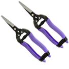 Kit 2 Tesouras Colheita Poda Ponta Reta Alicate Cabo Emborrachado Mola 18cm PALISAD