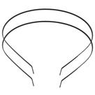 KIT 2 Tiaras de Ferro Arco Diadema Masculina Metal Arquinho Ondinhas