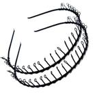 KIT 2 Tiaras de Ferro Arco Diadema Masculina Metal Arquinho Ondinhas