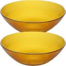 Kit 2 Tigela Sobremesa Pequena Bowl Âmber Em Vidro De 600ml Kit 2 Tigela Sobremesa Pequena Bowl Âmber Em Vidro De 600ml