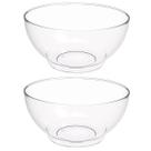 Kit 2 Tigelas 3,1L Transparente Redondas 23x10cm Salada Sobr