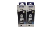 Kit 2 tinta 534 preto epson m1100 m1120 m1180 m2140 m2170