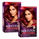 Kit 2 Tinta de Cabelo Koleston Borgonha Vibrante 4446