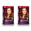 Kit 2 Tinta Koleston Wella Cor 54 Castanho Dourado Acobreado