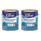 Kit 2 Tinta Rende Muito 3,6L Coral Acrilico Fosco Concentrado Baixo Odor Parede Teto Gesso Concreto