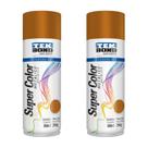 Kit 2 Tinta Spray Metálica Cobre Artesanato Decoração Metal 350ml