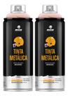 Kit 2 Tinta Spray Metálica Pro Rose Gold Brilhante Mtn 400ml Kit 2 Tinta Spray Metálica Pro Rose Gold Brilhante Mtn 400ml