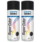 Kit 2 tintas spray preto fosco de uso geral 350 ml - TekBond - TekBond Kit 2 tintas spray preto fosco de uso geral 350 ml - TekBond - TekBond