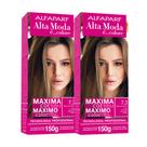 Kit 2 Tintura Creme Altamoda Alfaparf Marron Glacé 7.3 Kit Kit 2 Tintura Creme Altamoda Alfaparf Marron Glacé 7.3 Kit