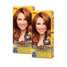 Kit 2 Tintura Creme Cor&Ton Niely Castanho Iluminado Caramelo 6.35