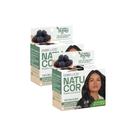 Kit 2 Tintura Pó Natucor Embelleze Amora-Preta Preto Suave 2.0 Kit 2 Tintura Pó Natucor Embelleze Amora-Preta Preto Suave 2.0