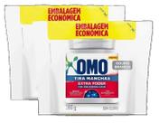 kit 2 TIRA MANCHAS EM PO OMO BAG ROUPAS BRANCAS 380G