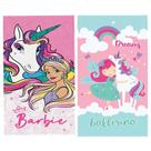 Kit 2 Toalha Banho Felpuda Barbie Unicórnio Bailarina Lepper