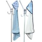 Kit 2 Toalha de Banho Bebê Dupla Face com Capuz Estampado Forrado Super Absorvente 70x70 cm - Mãe e Filho Enxovais