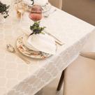 Kit 2 Toalha De Mesa Impermeável Quadrado Jacquard 78x78cm