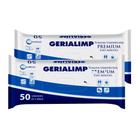 Kit 2 Toalha Umedecida Geriátrica Gerialimp Premium 50 Unidades