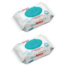 Kit 2 Toalha Umedecida Lenço Puro Amor Premium 100Un - QLB