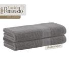 kit 2 Toalhas Buddemeyer Gigantes Penteado Canelado Kaki