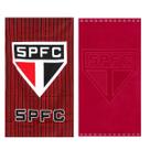 Kit 2 Toalhas de Banho Aveludada e Jacquard Time do São Paulo Vermelho Buettner