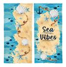 Kit 2 Toalhas De Banho Aveludada Estampada Marina Lepper