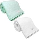 Kit 2 Toalhas de Banho Aveludada Romance Dohler Macia Algodão Jacquard Fio Penteado Coração Borboleta